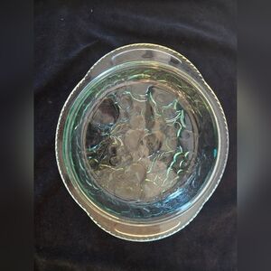 Vintage Libbey Green Oven Safe Pie Dish, 10"